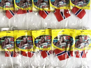 800 stk Norgesflagg med Cup Holder Country Flags, kjøp engros for forhandlere Gjenværende lager