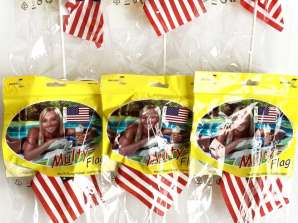 800 Pcs USA America Flags with Cup Holder Country Flags, Wholesale for Reseller Retail