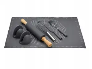 PR-1788 7 Piece Set for Cookies and Cakes - With Silicone Mat