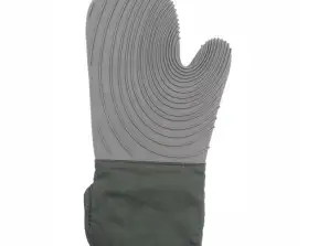 PR-3108 Silikonová rukavice - Roubená rukavice -40 - +200° - šedá