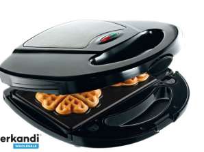 Sandwich Waffle Grill Snack Maker 4 in 1 with Interchangeable Plates and Non-Stick Coating - Wholesale