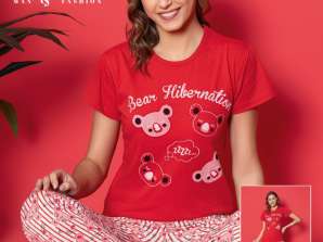 Damen-Pyjama-Set für Großhändler aus der Türkei verfügbar.
