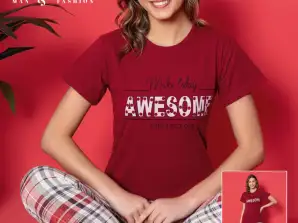 Turkish women's pajama set available for wholesalers.