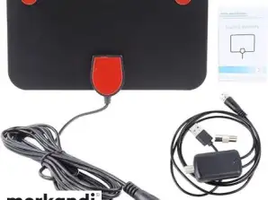 HDTV INDOOR DIGITAL TV ANTENNA BLACK, SKU: 517 (Stock in Poland)