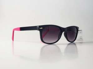 Tre färger sortiment Kost wayfarer solglasögon med neonben S9465
