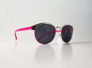 TopTen akiniai nuo saulės su rožiniu ir metaliniu rėmu SR784S