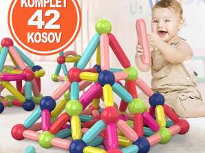Magnetische bouwstenenset voor kinderen (42 kubussen) SUPERBLOCK