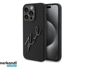 Coque Karl Lagerfeld iPhone 15 Pro Back cover case - KARL SCRIPT LOGO - Black