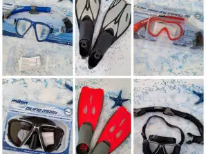 080045 sukeldumistarvikud. Pakkumine sisaldab: maskid, snorgeldamine, uimed, maskikomplektid koos snorgeldamisega