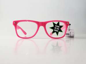 Six colours assortment Glow in the Dark glasses S9553