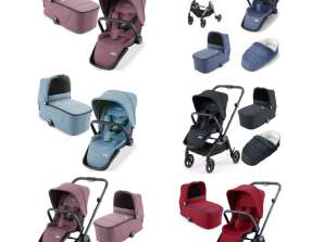 Poussettes bébé 3-en-1 Recaro | Recaro 05065 , Siège Sadena/Celona + Nacelle + Connecteur de lit Trio | Couleurs variées | Prix conseillé 1099 eur