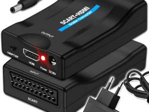 SCART to HDMI Converter Adapter EURO FULLHD SCART AV Signal Adapter to HDMI