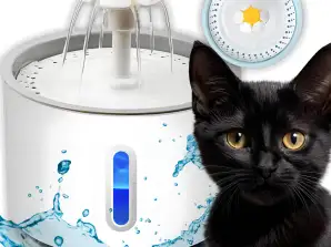 Fuente de agua automática Fuente de agua para gato, cuenco para perros, bebedero silencioso + filtro LOT-CM