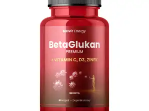MOVit BetaGlucan 350 mg Vitamiin C D3 Tsink PREMIUM