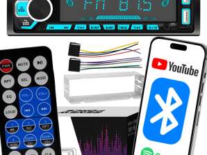 Bluetooth 5.0 Car Radio 1-DIN USB Microphone AUX MP3 SD Remote Control Colors 8803X