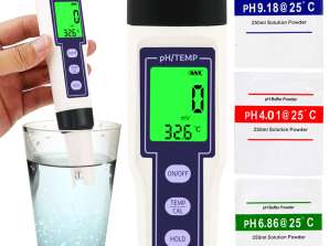 Medidor de ph temperatura qualidade da água medidor ácido atc testador piscina aquário pH-2Plus