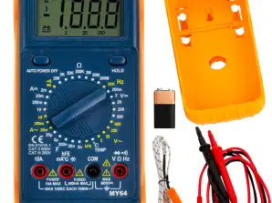 Multimetro DIGITALE ACCURATO Tester per misuratore di corrente elettrica + THERMOPROBE MY64