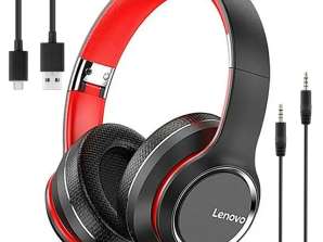 Lenovo HD200 Bluetooth BT 5.0 HD200 Wireless On-Ear Auscultadores para jogos