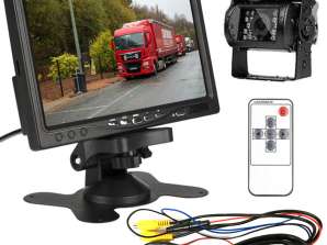 Optika kamere za vzvratno vožnjo SONY FULL HD Monitor 7'' 12-24V IR 10m kabel BUS TIR G300A