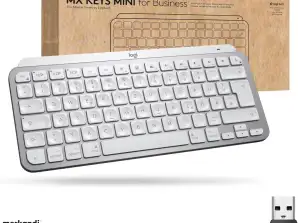 Logitech MX Keys Mini für Unternehmen PALE GREY DEU BT Tastatur