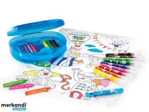 Kit de Arte para Niños Pequeños Maleta con Lápices de Colores Rotuladores Jumbo Mapeado