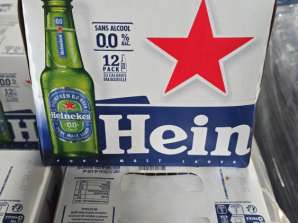 Packs of 12 bottles of HEINEKEN non-alcoholic beer available in 7 pallets, delivery Marseille