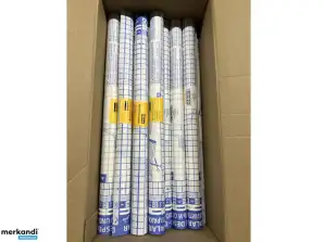 61 Rollos de Película de Envoltura de Libros Idena 3m x 40cm transparente, Paletas de Stock Restantes