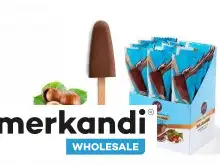 Milk chocolate in the shape of a popsicle with hazelnut filling 35g