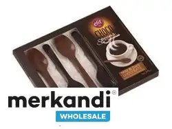 Тъмен млечен шоколад чаени лъжички 54г (6 бр)