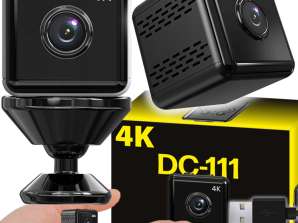 Mini-Spionagekamera SMART Detection Versteckte Webcam Kleines WIFI 4K + Halterung DC-111