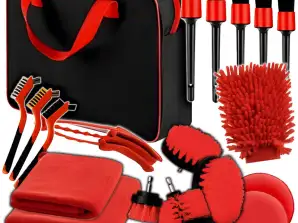 Car Detailing Kit Brushes Glove Brush Pads 20el DE-CAR1