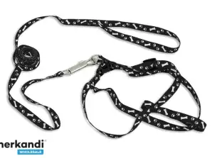 AG391A LEASH CAT HARNESS BLACK