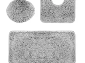 AG491I BATHROOM MAT 3el. GREY