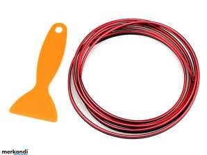 AG679 TUNING DE BANDE DÉCORATIVE 5M ROUGE