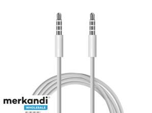 AK293C AUDIO KLINKENKABEL 3.5M 4 PIN WEISS