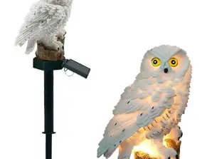 ZD50H SOLAR LED LAMP OWL WHITE