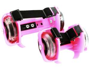 AG234A ROLLER SKATES GLOWING ON THE PINK SHOE