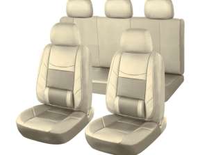 AG338D SEAT COVERS ECO LEATHER BEIGE