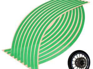 AG555C REFLECTIVE WHEEL STICKERS GREEN