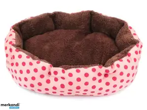AG602A BED WITH PILLOW PINK 35X37