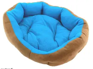 AG602 BED WITH CUSHION 33X38 BLUE