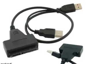 AK296A SATA-KABELADAPTER USB2.0 DC 5.5