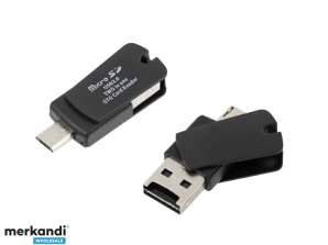 AK297A LECTEUR MICRO SD USB + MICRO USB