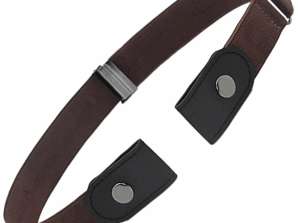 BQ53D BELT WITHOUT BUCKLE FOR TROUSERS BROWN