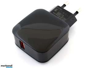 PLP37A FAST USB CHARGER BLACK