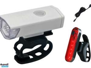 ZD41D BICYCLE LIGHT FRONT BACK WHITE