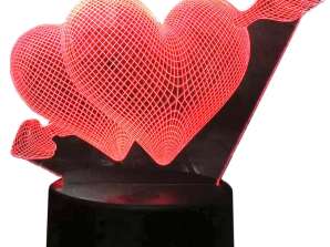 ZD98E HEART 3D LED NIGHT LIGHT