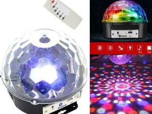 ZS39A PROJEKTOR DISCO BALL MP3 BLUETOOTH