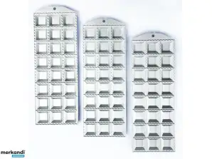 150 Stk. Ravioli-Formen viereckig Aluminium, Großhandel online shop Restposten Paletten