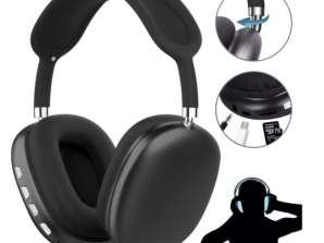 Mustad kõrvapadjad AirPods Max asendusnahast kõrvapatjadele, lihtne paigaldada magneti, valknaha ja mäluvahuga